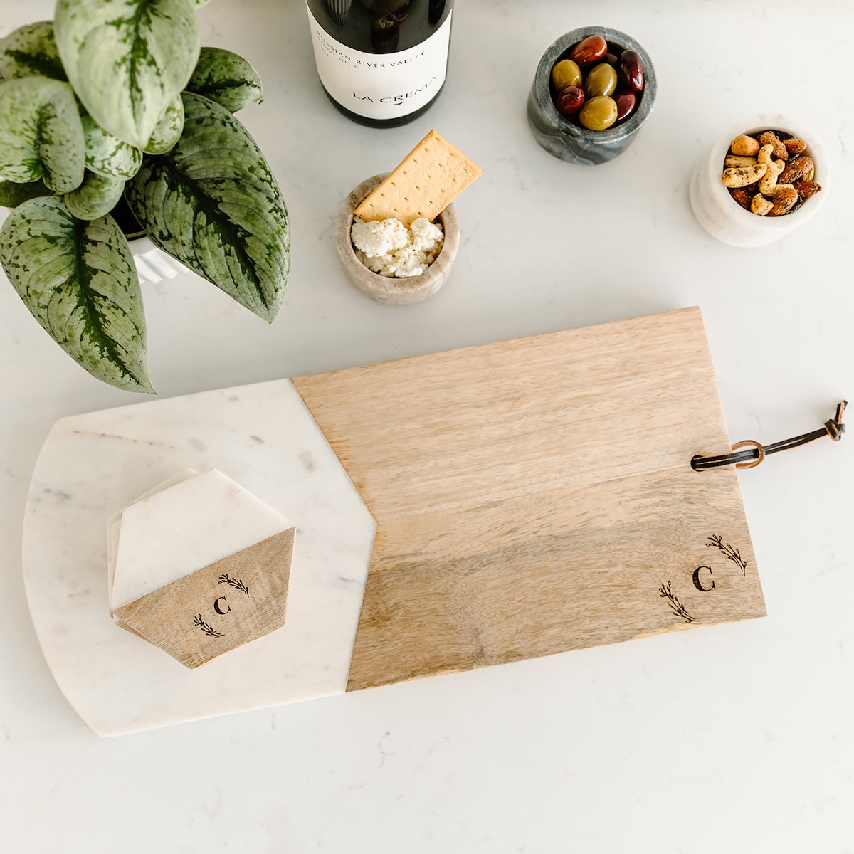 Personalized Charcuterie Board Wedding Gift, Bridal Shower Gift or Housewarming Gift, Custom Cheese Board, Marble and Wood Cutting Board - Etsy