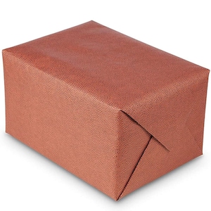 Textured Football Wrapping Paper: Pigskin Gift Wrap