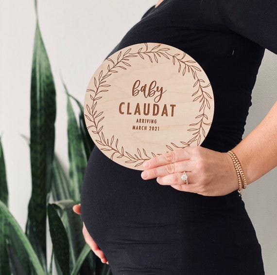 Pregnancy Announcement Sign | Baby Announcement | Coming Soon Sign