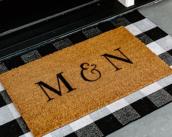 Custom Doormat, Engagement Gift, Wedding Gift, Housewarming Gift for New Home, Closing Gift, Gifts for Couple