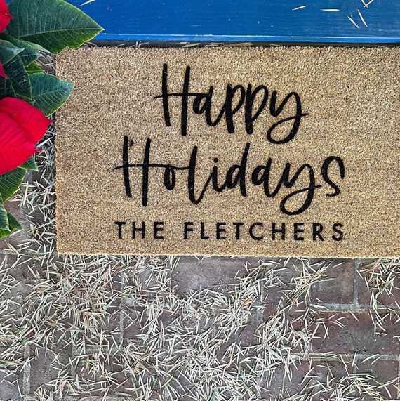 Holiday doormat, Christmas doormat