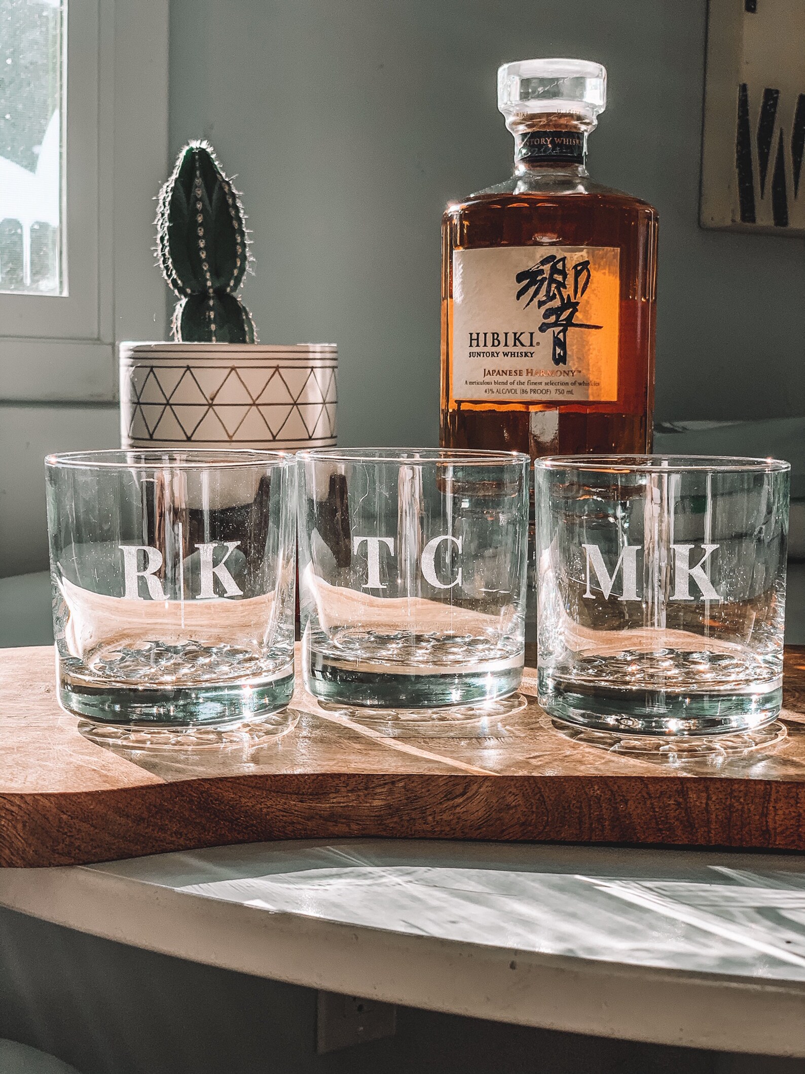 Personalized Whiskey Glass Laser Engraved Glasses Etsy