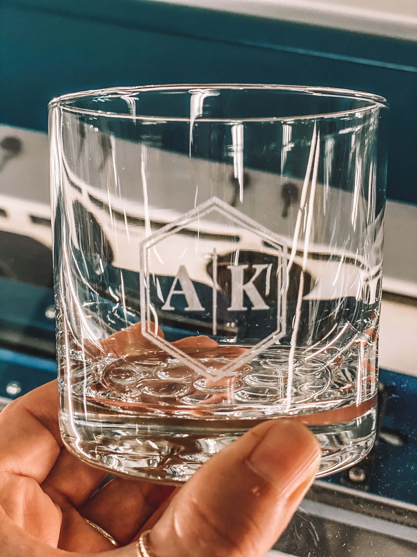 etsy whiskey glass personalized