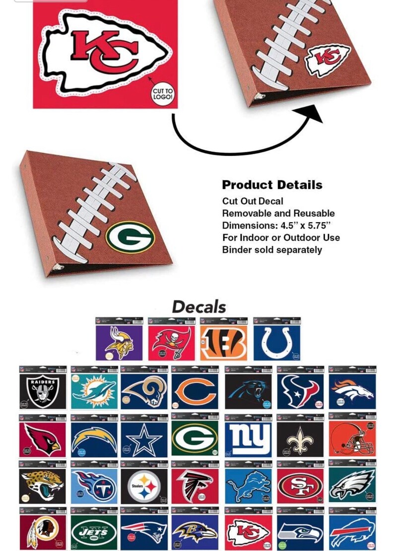 Football Trading Card Binder Etsy