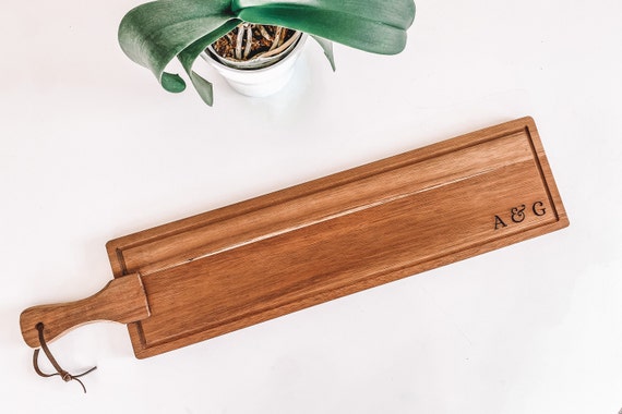 Personalized Extra Large Charcuterie Board - Custom Cheese Board, Perfect Cutting Board for Tapas and Entertaining, Family Christmas Gift
