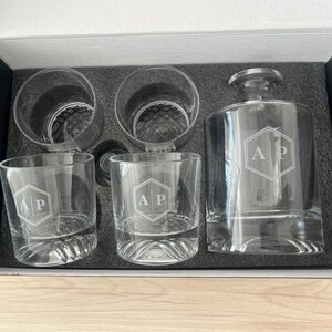 Personalized Whiskey Decanter Set – Custom Engraved Barware Gift for Him image 11