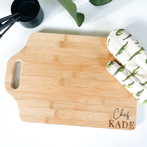 Montessori Cutting Board Chef Set, Personalized gift for kids, Kids cooking Set, eco friendly, Toddler Gift Child Gift for Play Kitchen