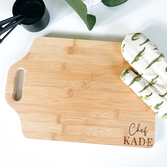 Montessori Cutting Board Chef Set, Personalized Gift for Kids