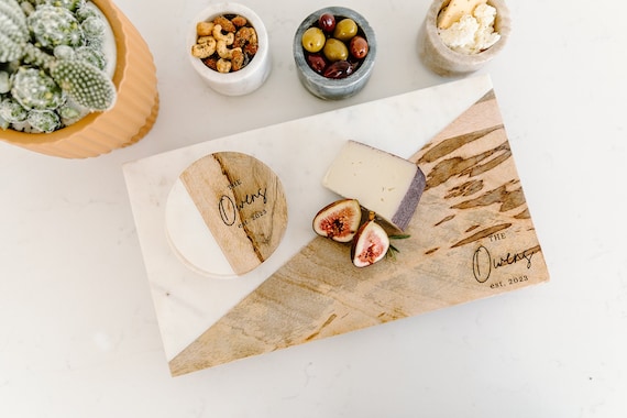Charcuterie Board, Cheese Board, Custom Cutting Board, Engraved Wedding Gift, Personalized Wedding Gift for Couple, Bridal Shower Gift