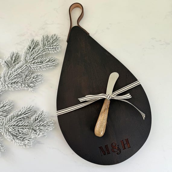 Personalized Cutting board : Custom Cheese Board Christmas gift for couple