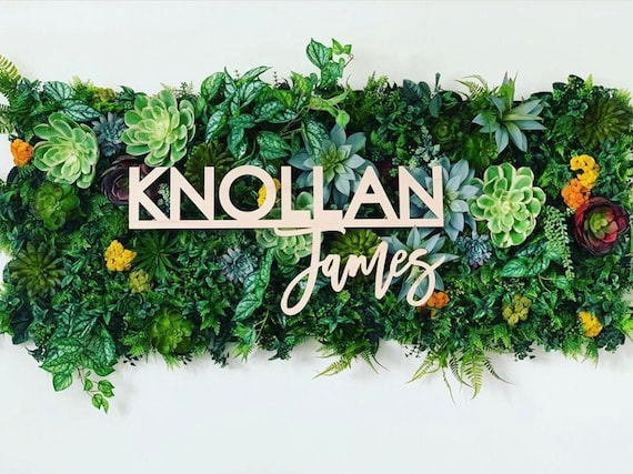 Custom Name Sign | First & Middle Name | Nursery Name Sign | Custom Two Line Sign