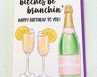 Funny Birthday Card | Birthday Card For Her | Blank Inside