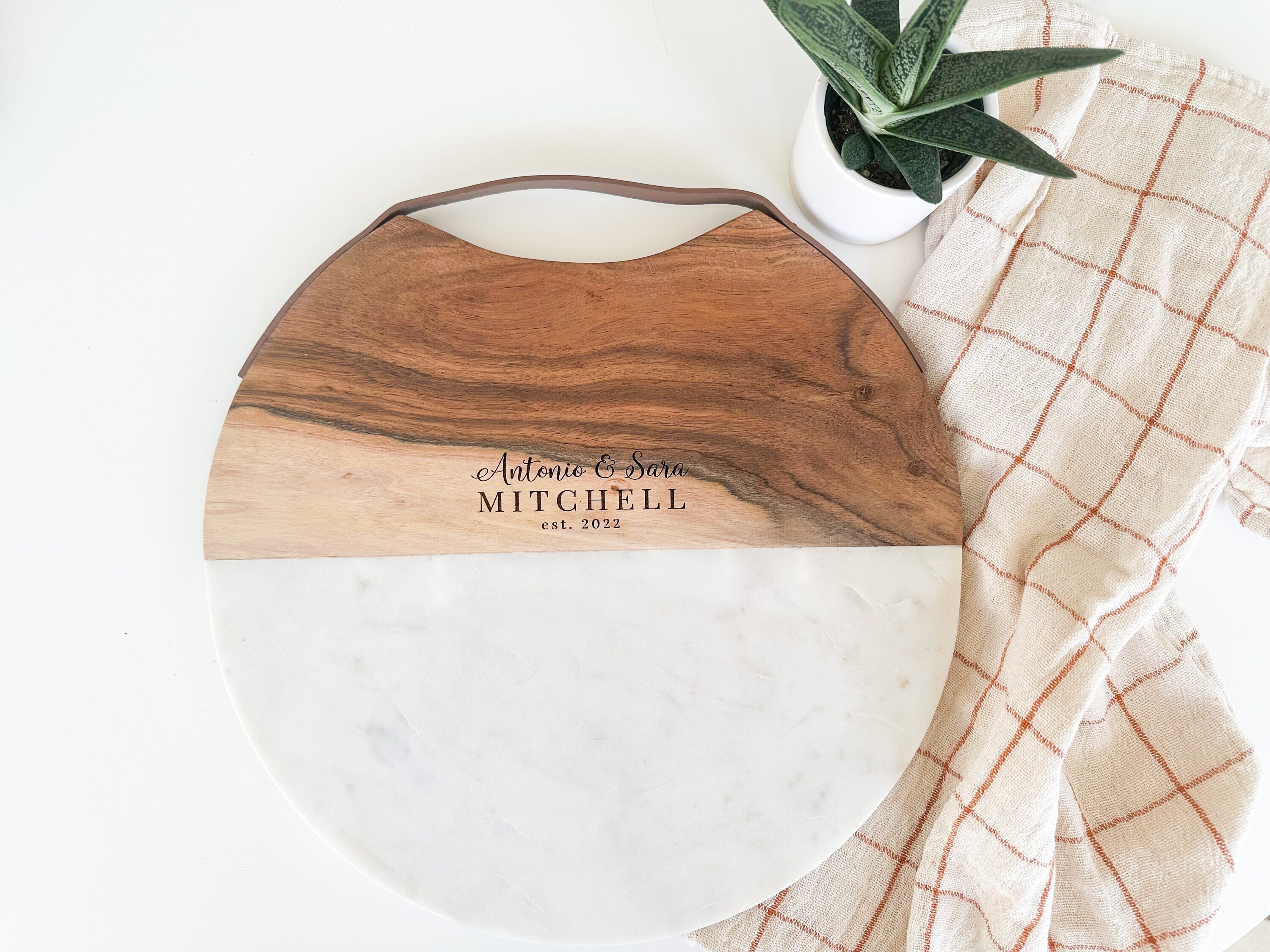 Personalized Cheese Board Round Cutting Board Charcuterie Etsy