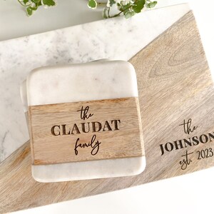 Coasters Personalized Housewarming Gift Wedding Gift Engagement Gift image 3
