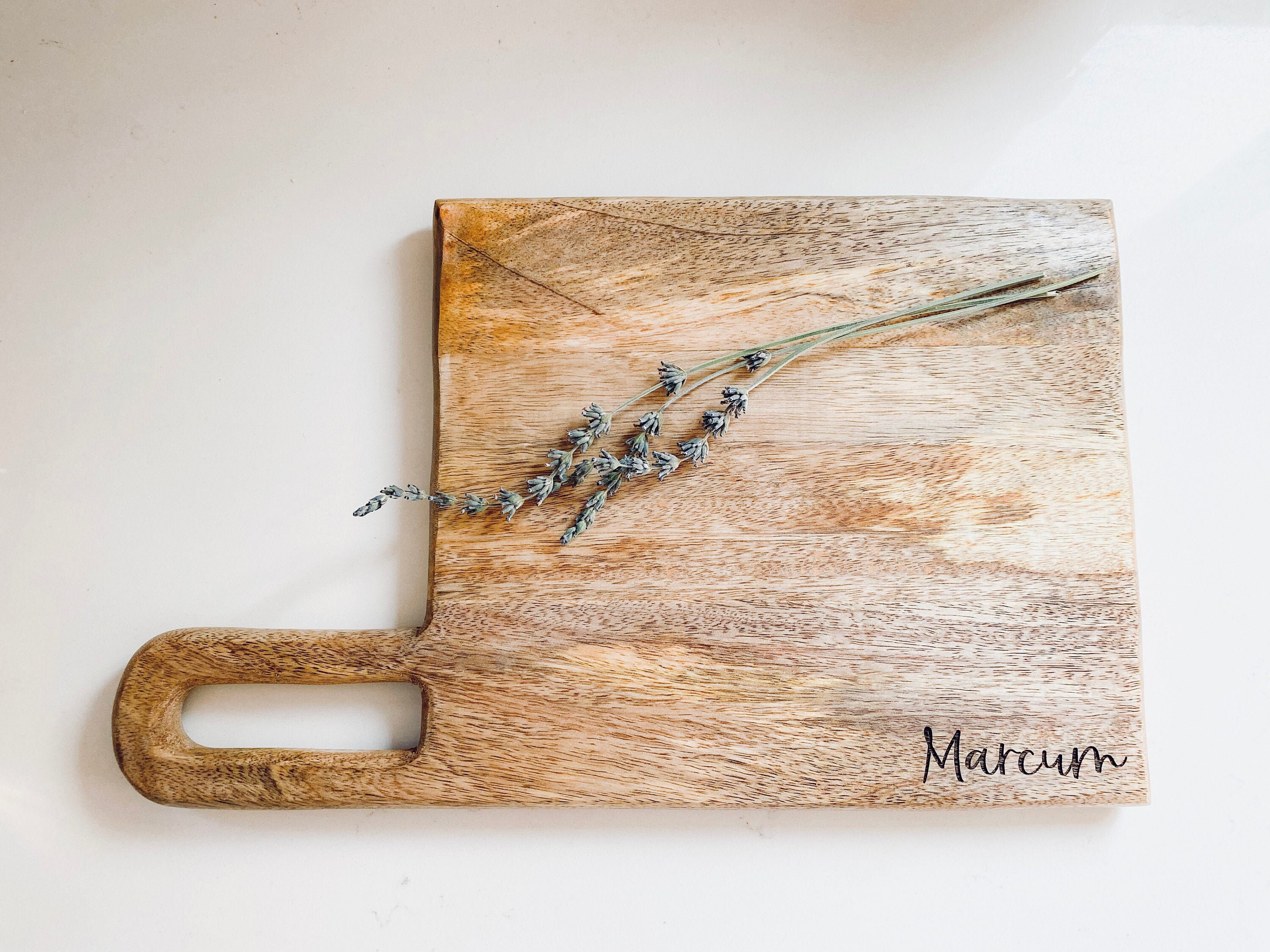 Mango Wood Cutting Board Personalized Cutting Board Etsy