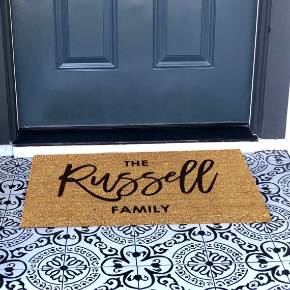 Personalized Door Mat | Custom Doormat | Welcome Mat | Housewarming Gift | Family Gift | Christmas Gift