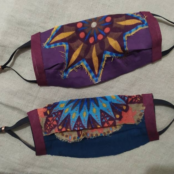 Multicolor hippie mask