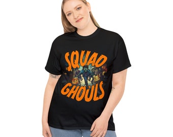 SQUAD GHOULS Halloween Trick or treat Unisex zwaar katoenen T-shirt