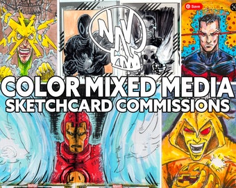 SKETCHCARD COMMISSIONS by FWACATA! 2.5 x 3.5 inches, starting at only 10 bucks!