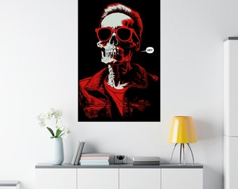 DEATH SAYS HEY poster print