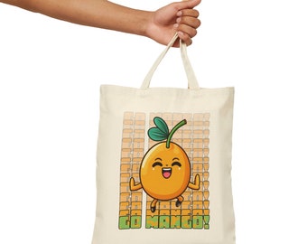 GO MANGO Cotton Canvas Tote Bag