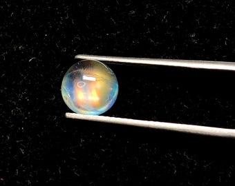 Cabujón de piedra lunar arcoíris: piedra preciosa india para anillo, 2,25 quilates