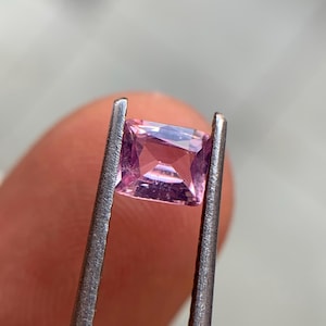 Natural Baby Pink Spinel Square Facted 0.65 Carats, Loose Gemstone, For Bespoke Jewelry Making, Ceylon Spinel, Loose Gemstone, Ring Size,