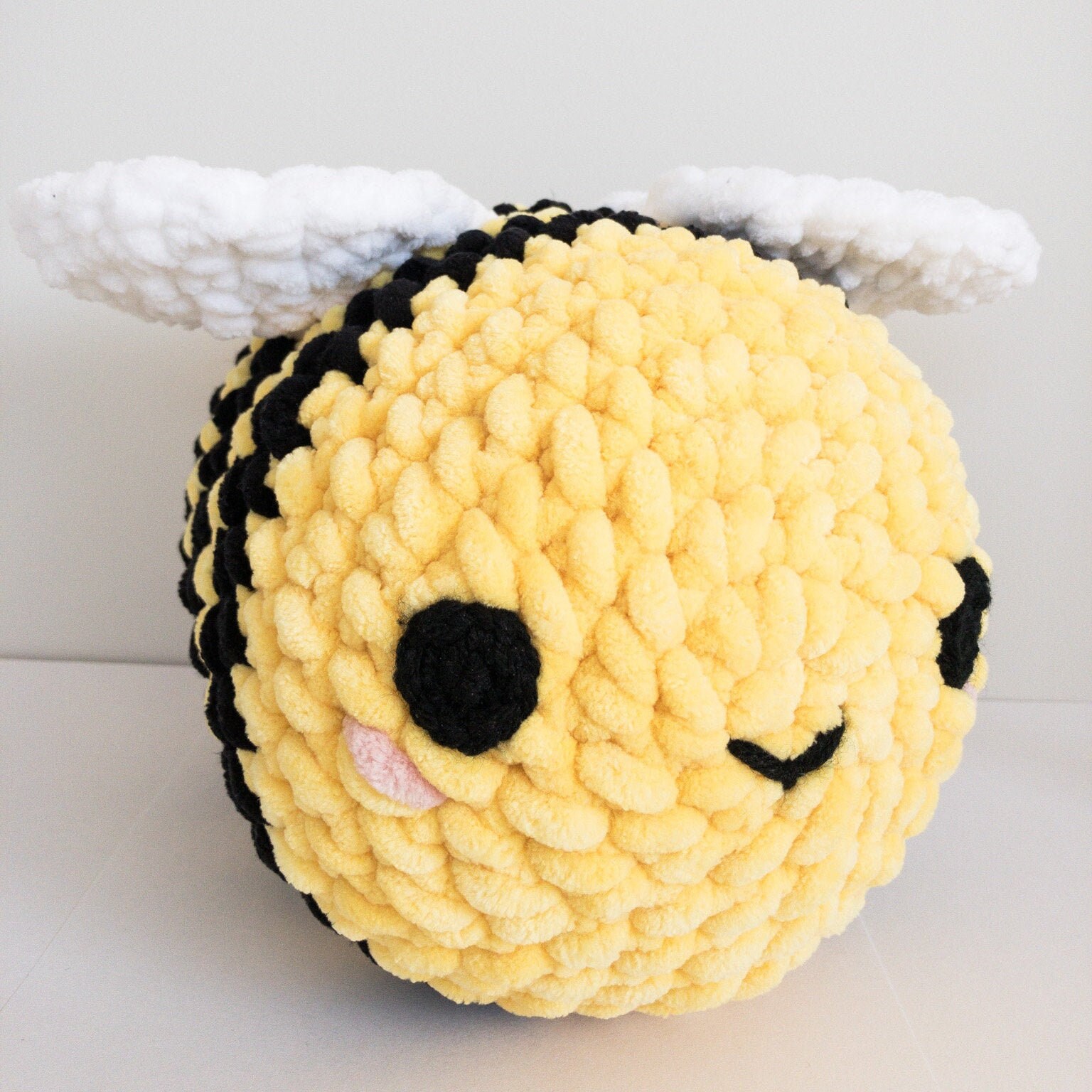 Giant Crochet Bee Crochet Plushie Bee Plushie Crochet Etsy
