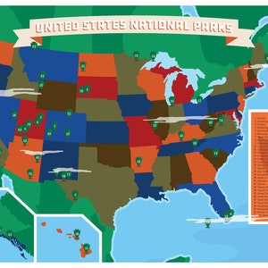 Nationalparks Karte