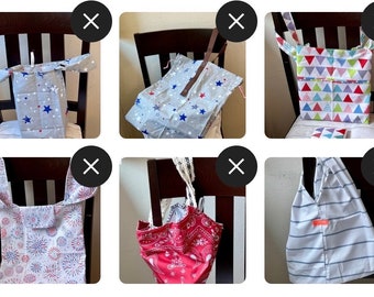 Sewing foldable bag
