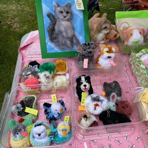 Custom Pets Order (yarn pompom or needle felting)