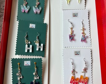 Custom Alphabet Earrings Order