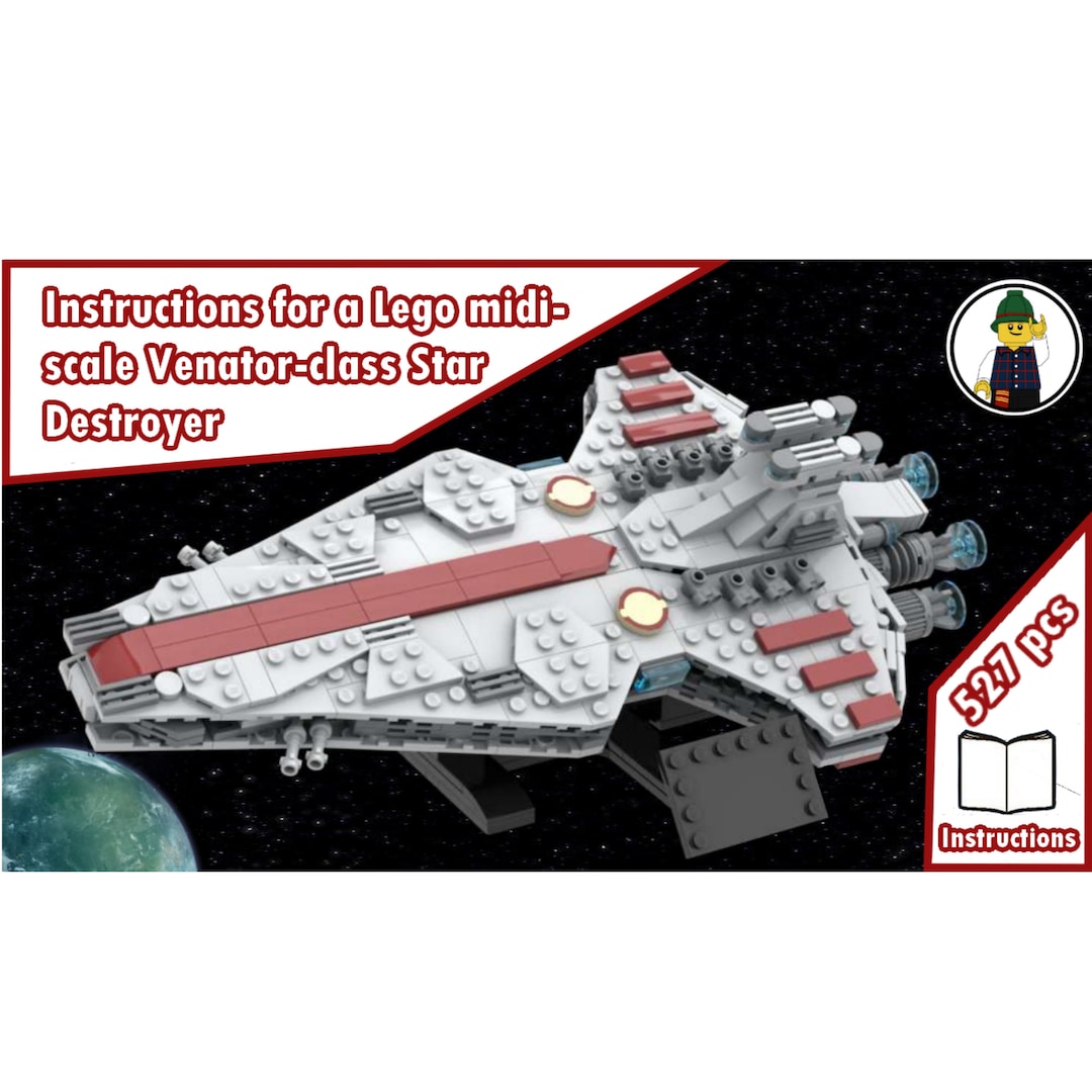 INSTRUCTIONS for a LEGO Midi scale Venator Inspired by Star Wars Clone Wars Etsy Sweden