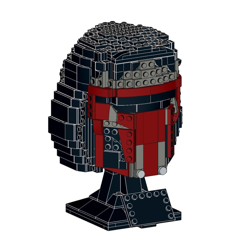 INSTRUCTIONS for a LEGO Helmet Inspired by Darth Revan Helmet From Star