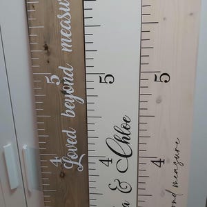 Kinder Messlatte, Messlatte für Körpergröße, Vinyl Aufkleber - Machen Sie Ihren eigenen, personalisierten Aufkleber,
