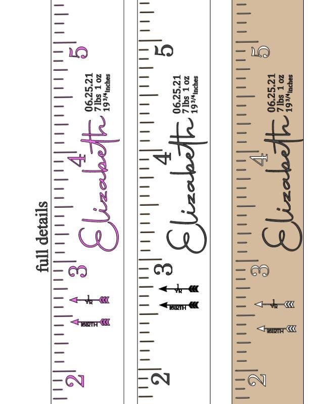 DIY Vinyl Kids Growth Chart Ruler Decal for Boys and Girls/height Ruler ...