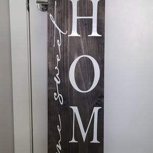 Decal Sticker for Tall Wood Sign Vertical Welcome Lettering Porch Decor ...