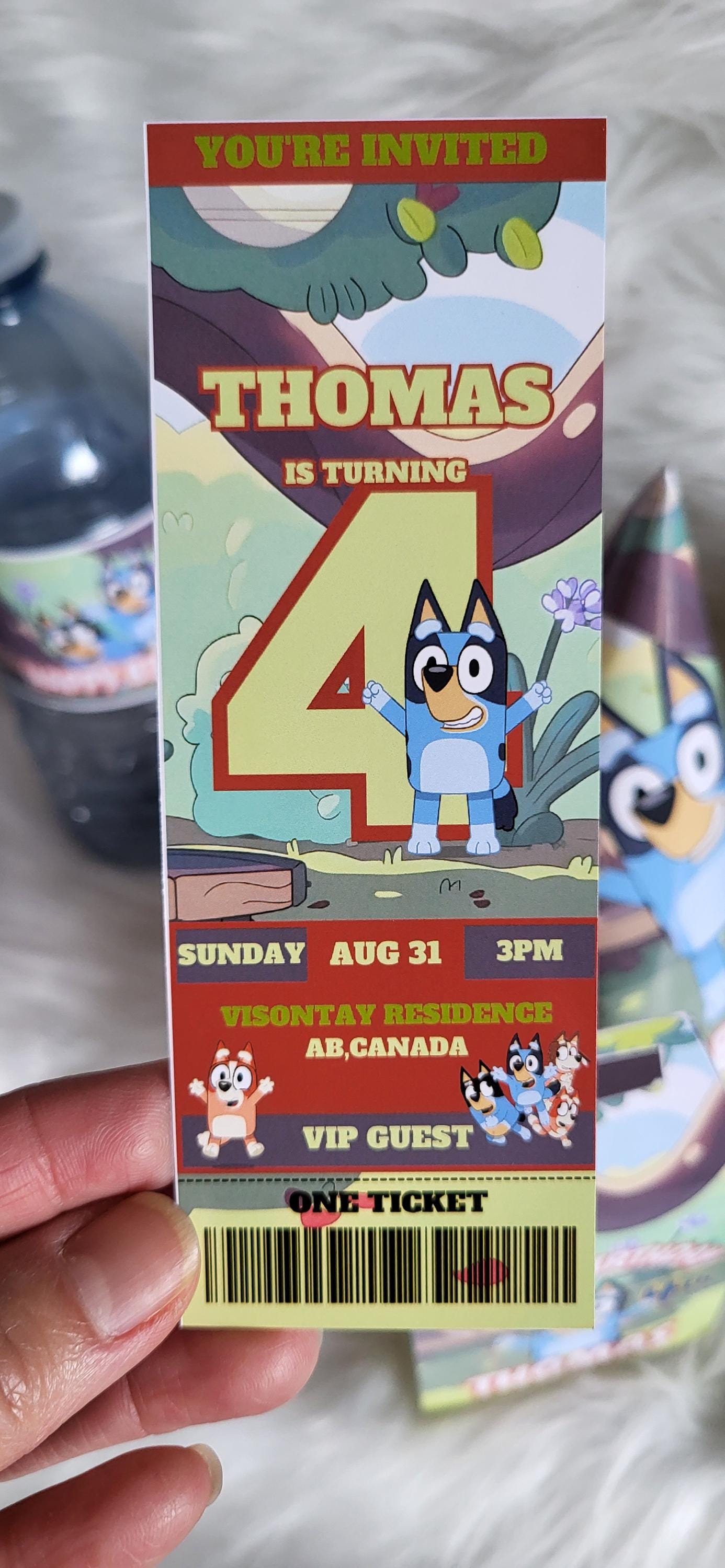 Bluey cake topper