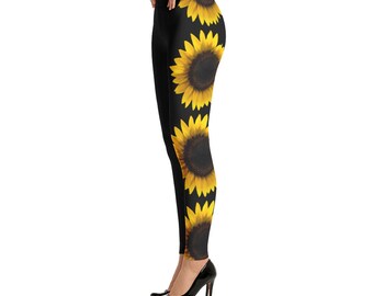 sunflower leggings plus size