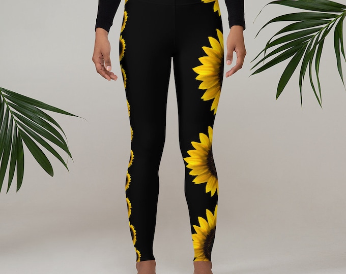 Green Zigzag Sunflower Women's Joggers