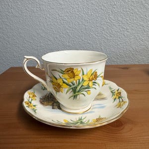 Vintage Royal Albert Tea Cup and Saucer Fine Bone China England Traditional British Songs
