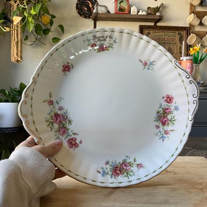 Vintage Royal Albert Flower of the Month Fine Bone China England Serving Plate