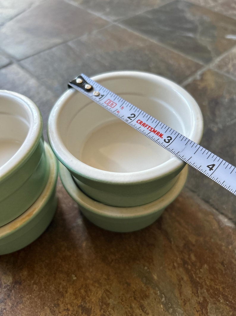 Set of 4 Cermer Yogurt Pots Ramekins Pottery - Etsy
