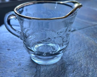 Vintage Bartlett Collin’s Frosted Glass Creamer