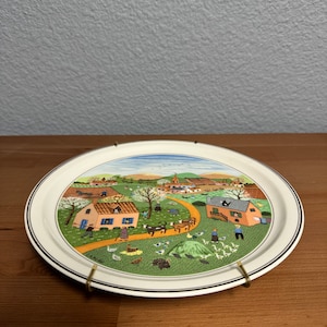 Vintage Villeroy & Boch Collection Plate 4 Seasons Dinner Plate Spring