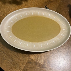 Vintage Denby Pottery England Stoneware Platter in Ode Pattern