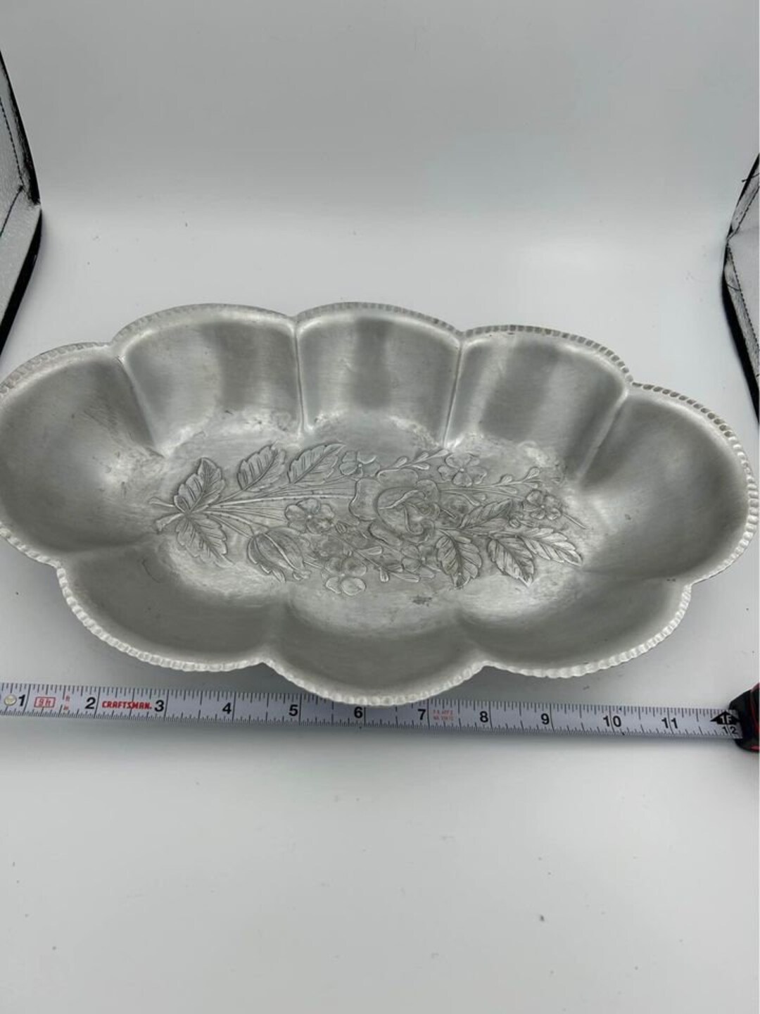 Vintage Everlast Aluminum Fruit Bowl Rose Pattern Etsy
