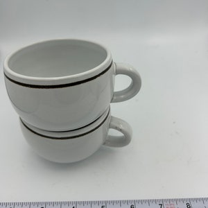 Vintage Denby Pottery England Set Of 2 Coffee Mugs Brown