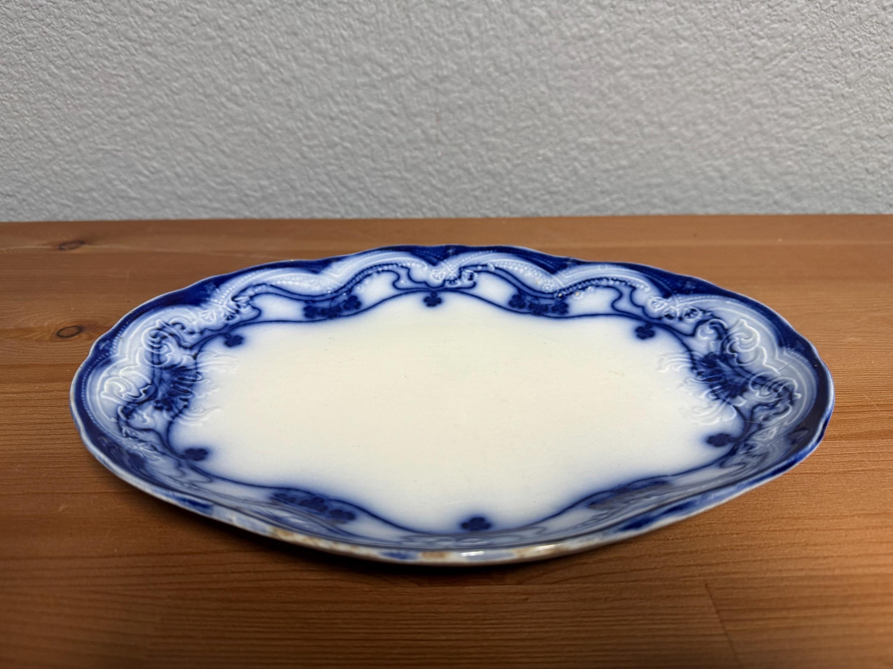 フローブルー Wood & Son Flow blue アンティーク プレート フローブルー Wood & Son Flow blue アンティーク プレート