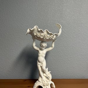 Vintage 1950s Lenwile Ardalt Cherub Compote Made in Japan
